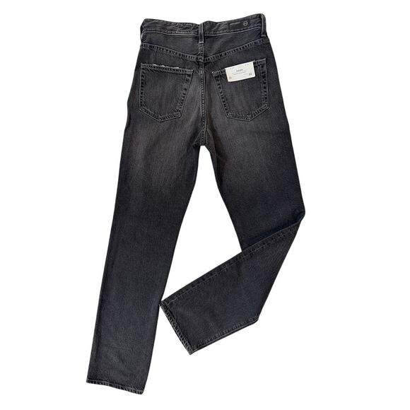 AG Alexxis High‎ Waist Straight Leg Jeans 90's Faded Black  Size 25 - Picture 7 of 9